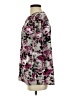 Christopher & Banks Floral Purple 3/4 Sleeve Blouse Size S - photo 5