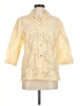 Assorted Brands Yellow 3/4 Sleeve Button-Down Shirt Size M - photo 1