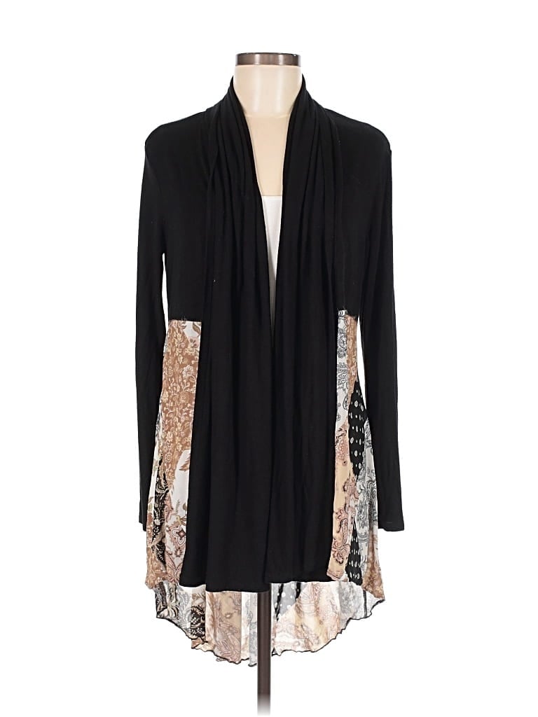 Pre-owned Kim & Cami Kimono In Black