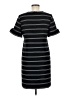 Ann Taylor LOFT Stripes Black Casual Dress Size 6 - photo 2