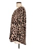 JM Collection Animal Print Brown 3/4 Sleeve Blouse Size L - photo 5
