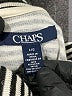 Chaps Stripes Silver Pullover Sweater Size L - photo 7