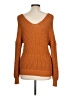Unbranded 100% Polyester Orange Pullover Sweater Size S - photo 2