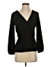 J.Crew 100% Polyester Black Long Sleeve Blouse Size 2 - photo 1