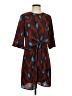 uncle frank Print Brown Casual Dress Size S - photo 1