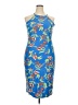 New Look Tropical Blue Cocktail Dress Size 2X - photo 1