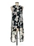 Sami & JO 100% Polyester Floral Gray Casual Dress Size M - photo 2