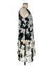 Sami & JO 100% Polyester Floral Gray Casual Dress Size M - photo 4