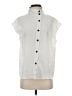 Shein White Sleeveless Button-Down Shirt Size S - photo 1