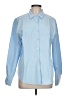 Unbranded 100% Polyester Color Block Blue Long Sleeve Blouse Size L - photo 1