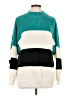 Assorted Brands 100% Acrylic Color Block Teal Pullover Sweater Size L - photo 1
