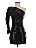 Zara Metallic Black Cocktail Dress Size S - photo 1