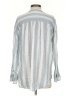 Splendid Stripes Silver Blue Long Sleeve Button-Down Shirt Size S - photo 2