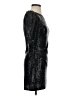Zara Metallic Black Cocktail Dress Size S - photo 4