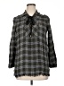 Drew 100% Viscose Gray Long Sleeve Blouse Size L - photo 1