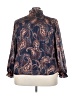 MOTF Paisley Blue Long Sleeve Blouse Size 3X - photo 2
