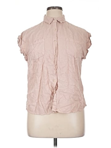 Harper Sleeveless Button-Down Shirt (view 1)