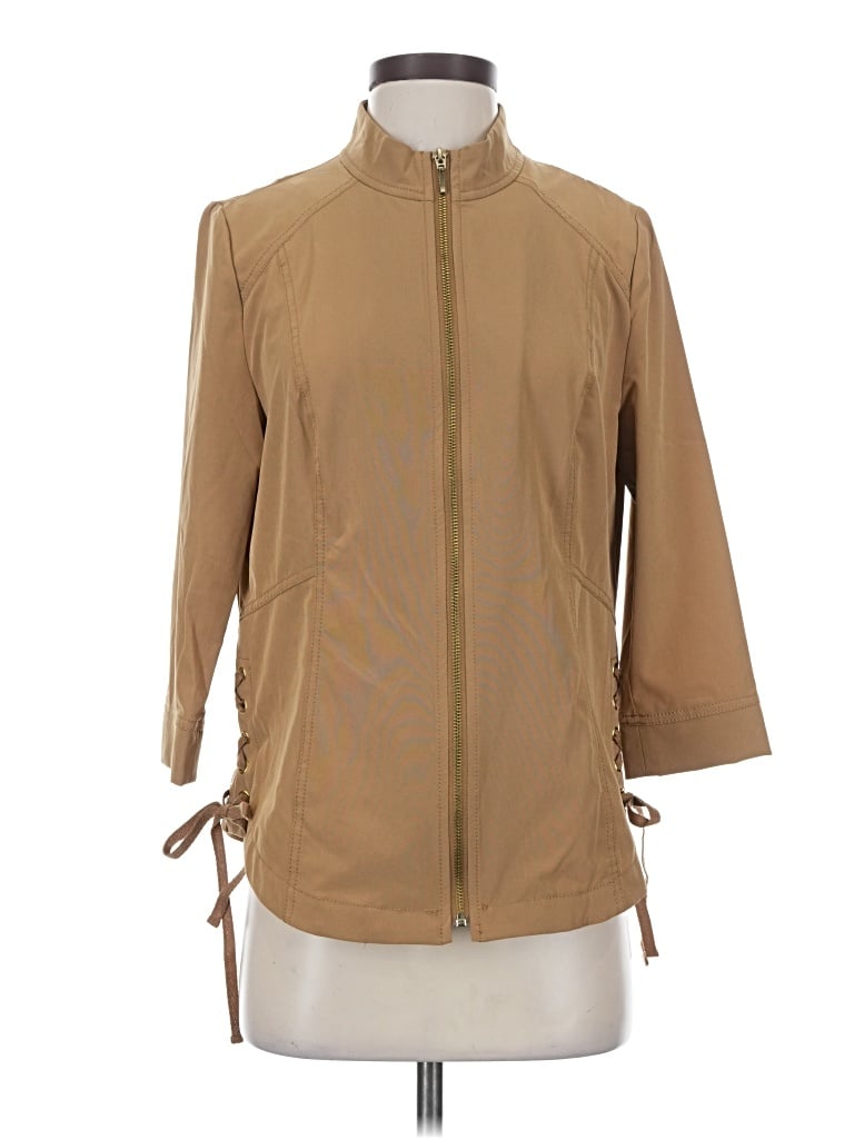Pre-owned Zenergy By Chico's Kimono In Tan