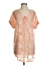 Francesca's 100% Polyester Orange Short Sleeve Blouse Size S - photo 1