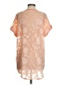Francesca's 100% Polyester Orange Short Sleeve Blouse Size S - photo 2