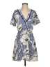 Sienna Sky 100% Polyester Print Blue Casual Dress Size S - photo 1