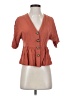 ASOS Design Orange Short Sleeve Blouse Size 4 - photo 1