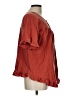 Unbranded Red Short Sleeve Blouse Size L - photo 4