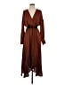 BCBGMAXAZRIA 100% Polyester Brown Casual Dress Size S - photo 1