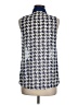 Ali & Kris 100% Polyester Houndstooth Blue Sleeveless Blouse Size M - photo 2