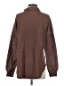 Margaret O'Leary Houndstooth Brown Long Sleeve Blouse Size S - photo 2