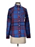 Vineyard Vines 100% Polyester Plaid Blue Long Sleeve Blouse Size 2 - photo 1