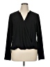 Remade 100% Polyester Black Long Sleeve Blouse Size XL - photo 1