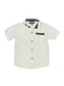 DKNY Solid Ivory Short Sleeve Button-Down Shirt Size 4T - photo 1