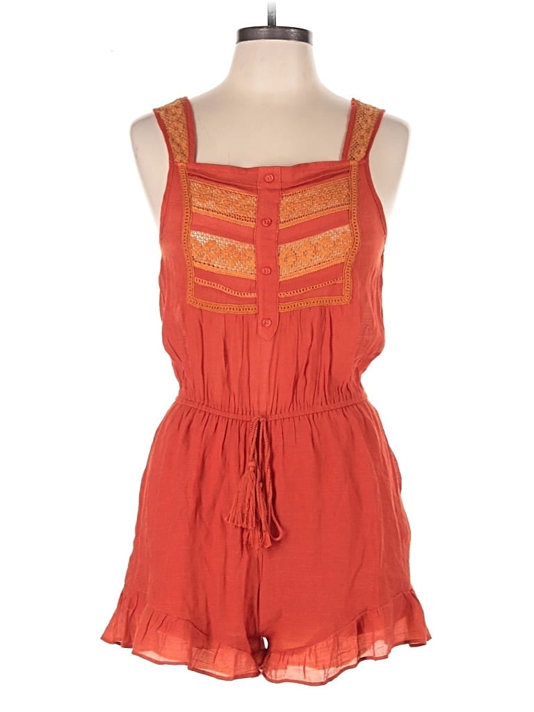 Pre-owned Love Romper In Orange