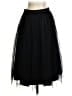 Bebe 100% Polyester Solid Black Formal Skirt Size 4 - photo 2