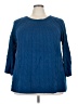Avenue 100% Acrylic Blue Pullover Sweater Size 26 - 28 Plus - photo 1