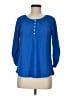 NY Collection Blue 3/4 Sleeve Blouse Size M (petite) - photo 1