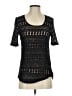 Wolven Black Short Sleeve Top Size S - photo 1