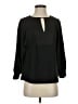 J.Crew 100% Polyester Black Long Sleeve Blouse Size XXS - photo 1