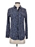 Splendid 100% Rayon Polka Dots Blue Long Sleeve Button-Down Shirt Size S - photo 1