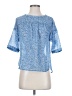 Ann Taylor LOFT 100% Polyester Blue Short Sleeve Blouse Size XXS - photo 1