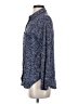 Splendid 100% Rayon Polka Dots Blue Long Sleeve Button-Down Shirt Size S - photo 5