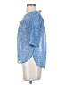 Ann Taylor LOFT 100% Polyester Blue Short Sleeve Blouse Size XXS - photo 5
