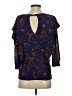 Free People Blue 3/4 Sleeve Blouse Size XS - photo 2