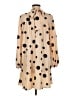 Shein 100% Polyester Polka Dots Tan Casual Dress Size M - photo 2