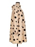 Shein 100% Polyester Polka Dots Tan Casual Dress Size M - photo 4