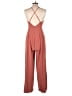 Entro Solid Brown Jumpsuit Size M - photo 2