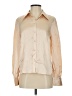 Who What Wear 100% Polyester Color Block Tan Long Sleeve Blouse Size S - photo 1