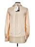 Who What Wear 100% Polyester Color Block Tan Long Sleeve Blouse Size S - photo 2