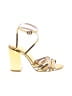RAYE Gold Sandals Size 8 1/2 (X-wide) - photo 1
